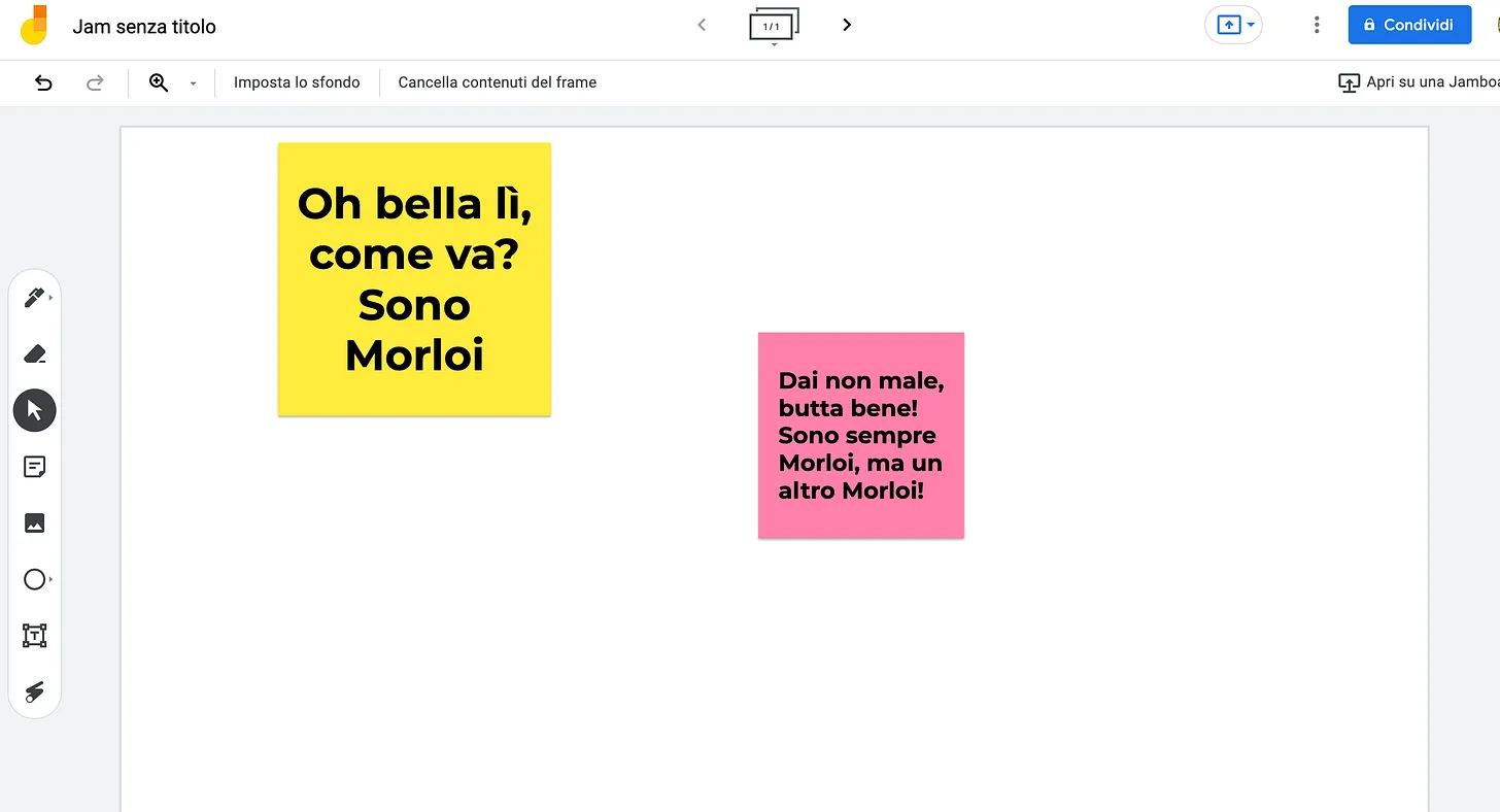 Metto un mio esempio, così non ci va di mezzo mia figlia ;)